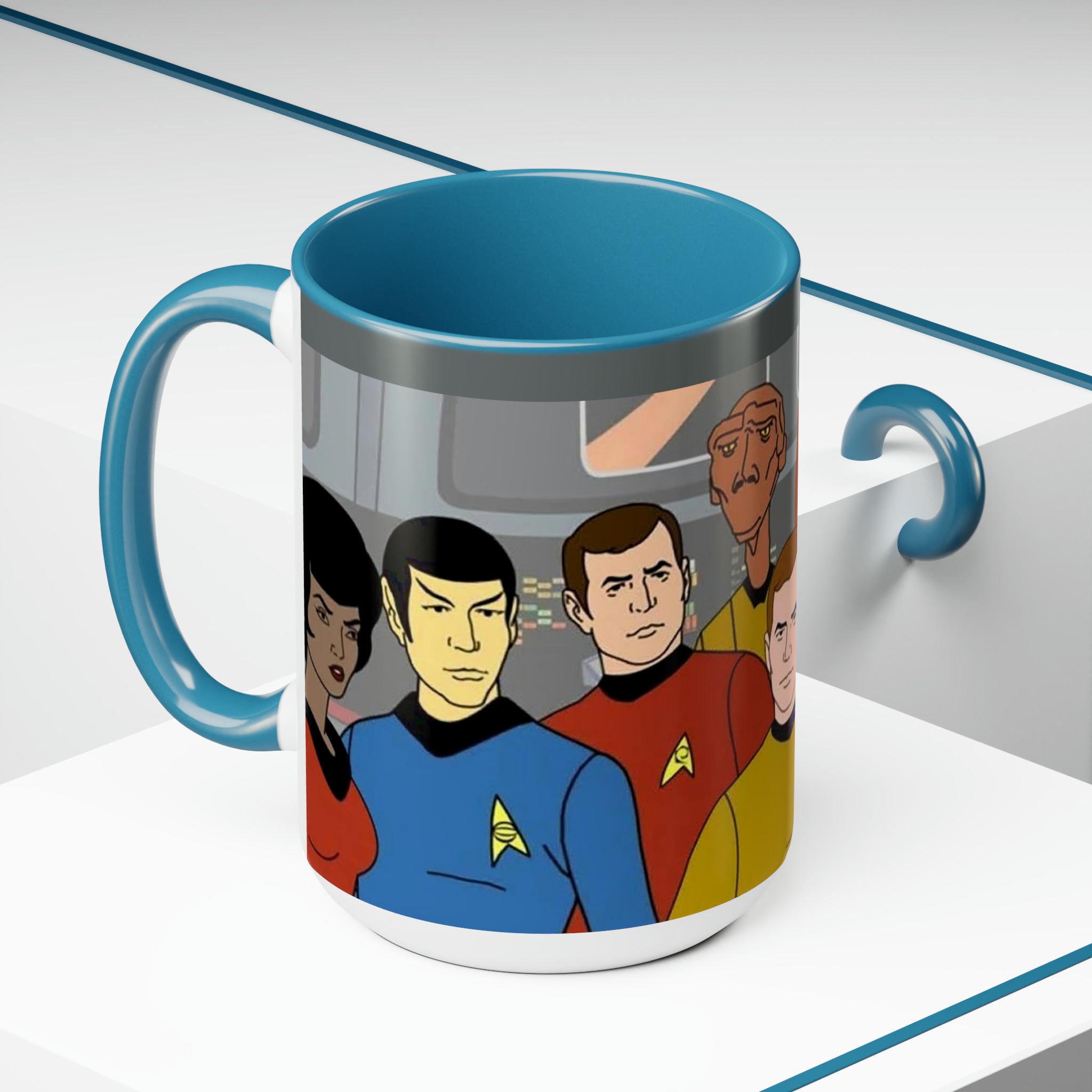 Star Trek Collection- White Ceramic Mug - Creations by Chris and Carlos